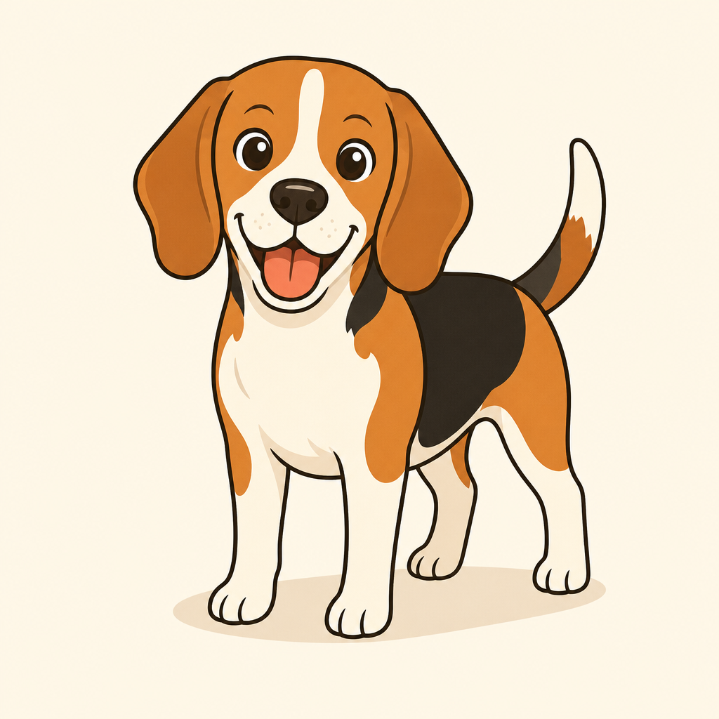 Illustration of a Beagle