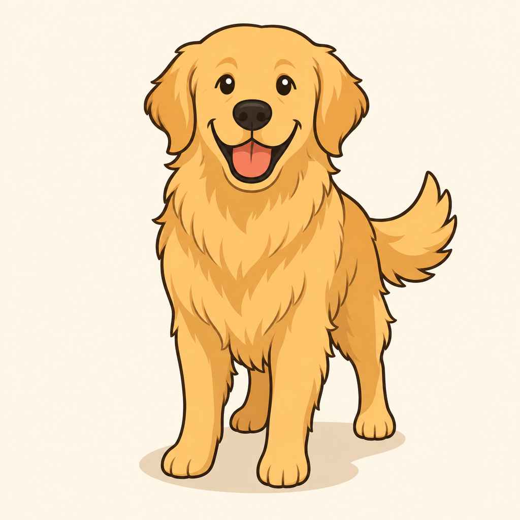 Illustration of a Golden Retriever