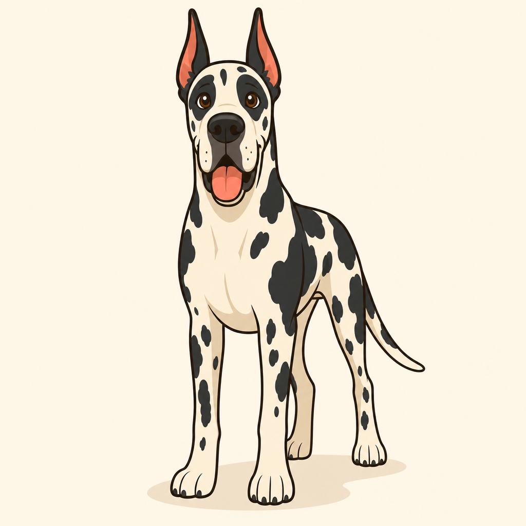 Illustration of a Great Dane
