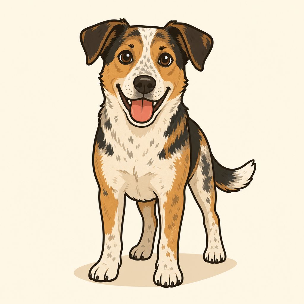 Illustration of a Medium Mixed Breed
