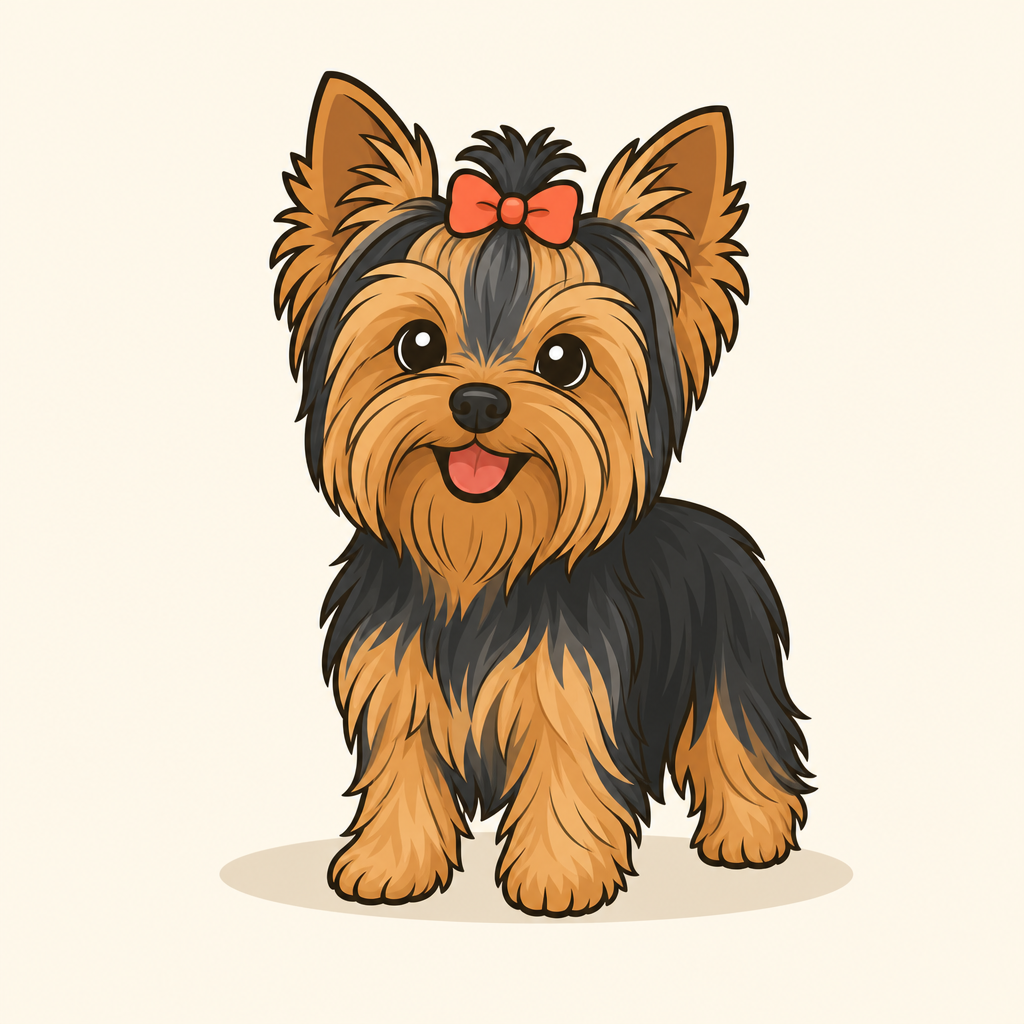 Illustration of a Yorkshire Terrier
