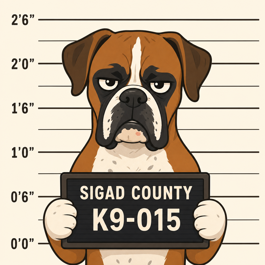 Mugshot of a Boxer