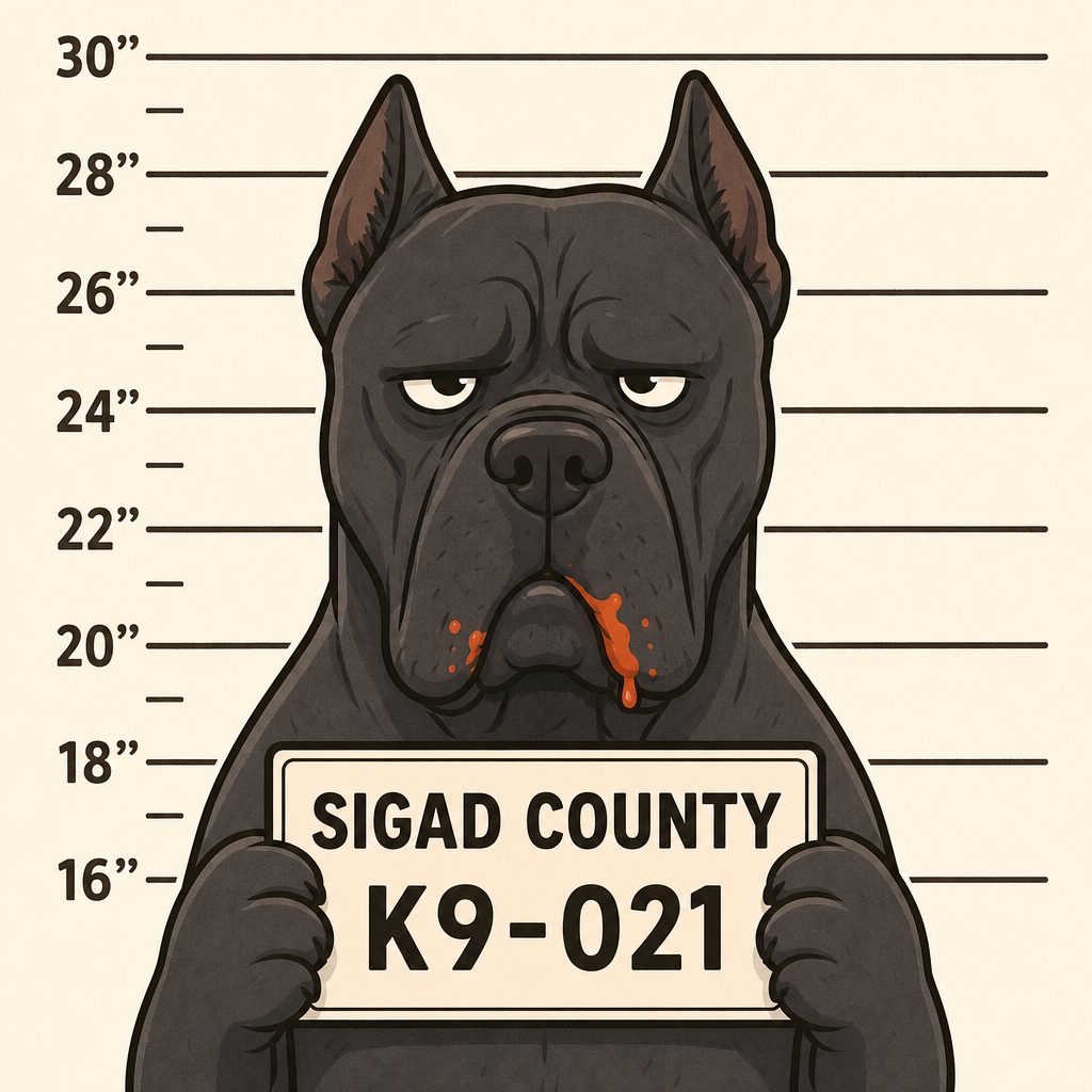 Mugshot of a Cane Corso