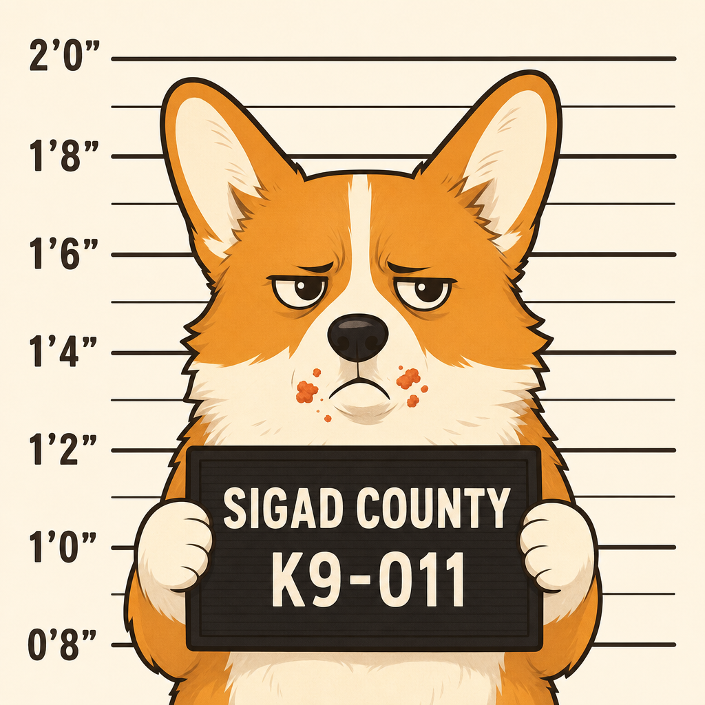 Mugshot of a Pembroke Welsh Corgi
