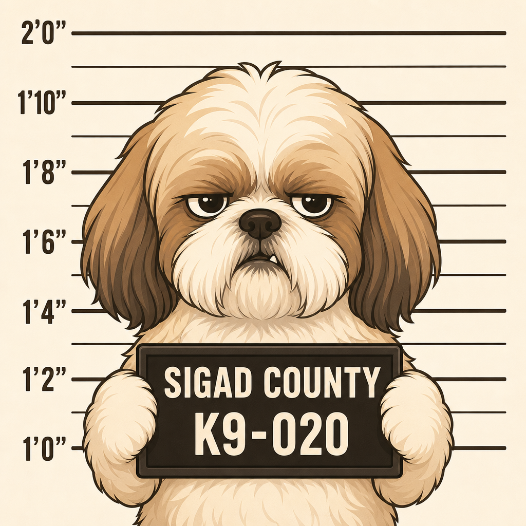 Mugshot of a Shih Tzu