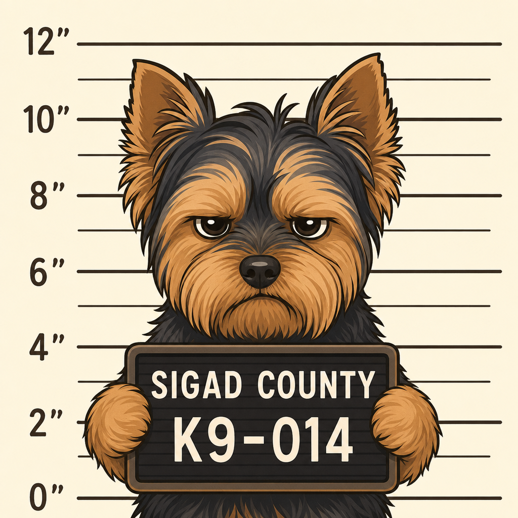 Mugshot of a Yorkshire Terrier